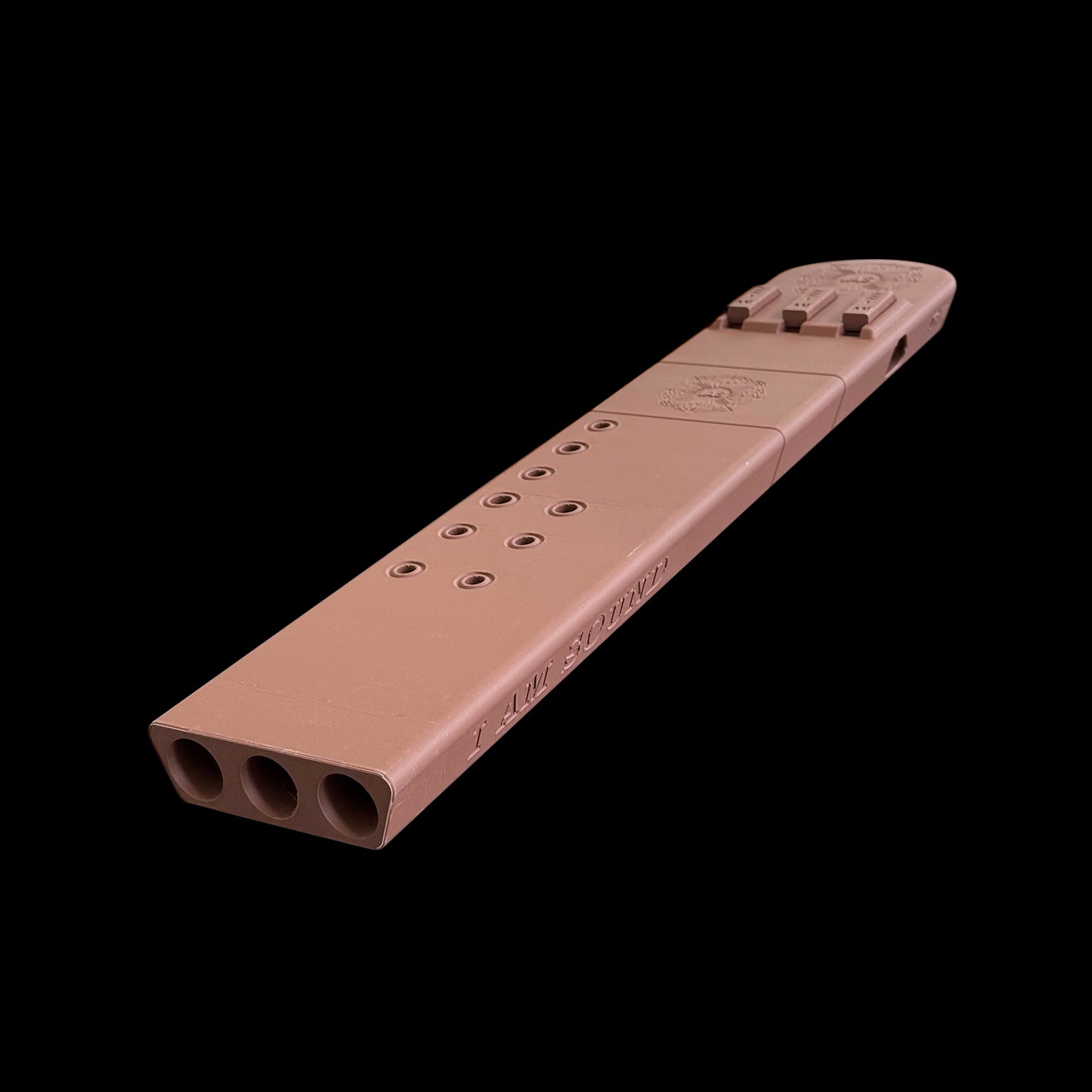 F#4 Triple Drone Flute 440 Hz