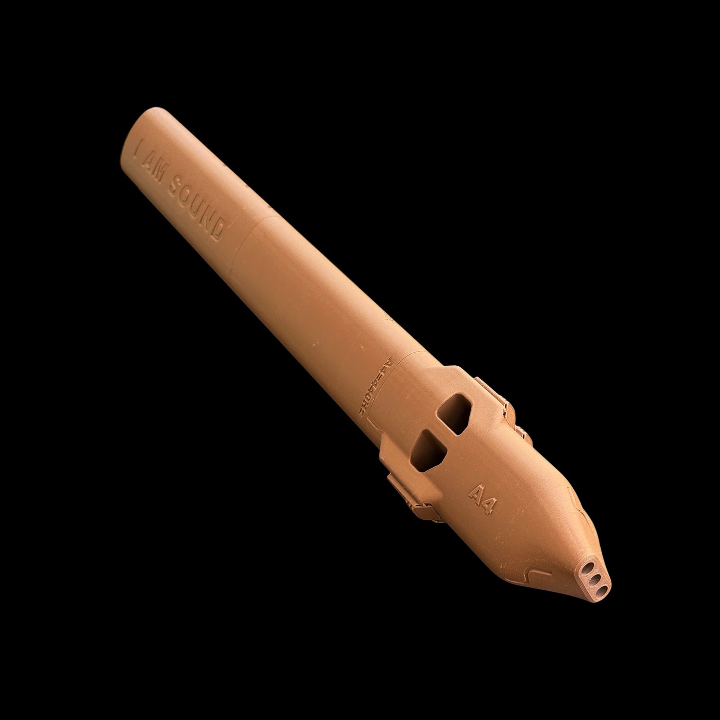 A4 Triple Drone Flute 440 Hz