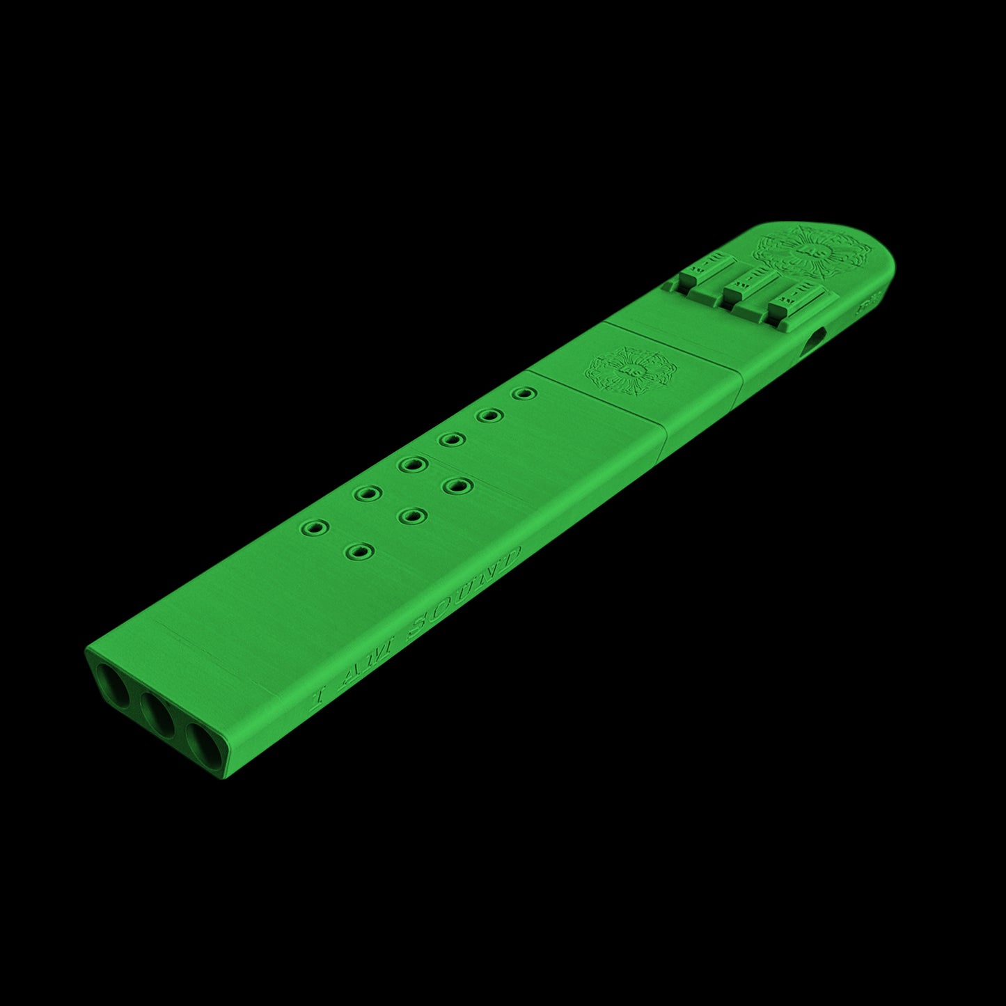 F#4 Triple Drone Flute 440 Hz