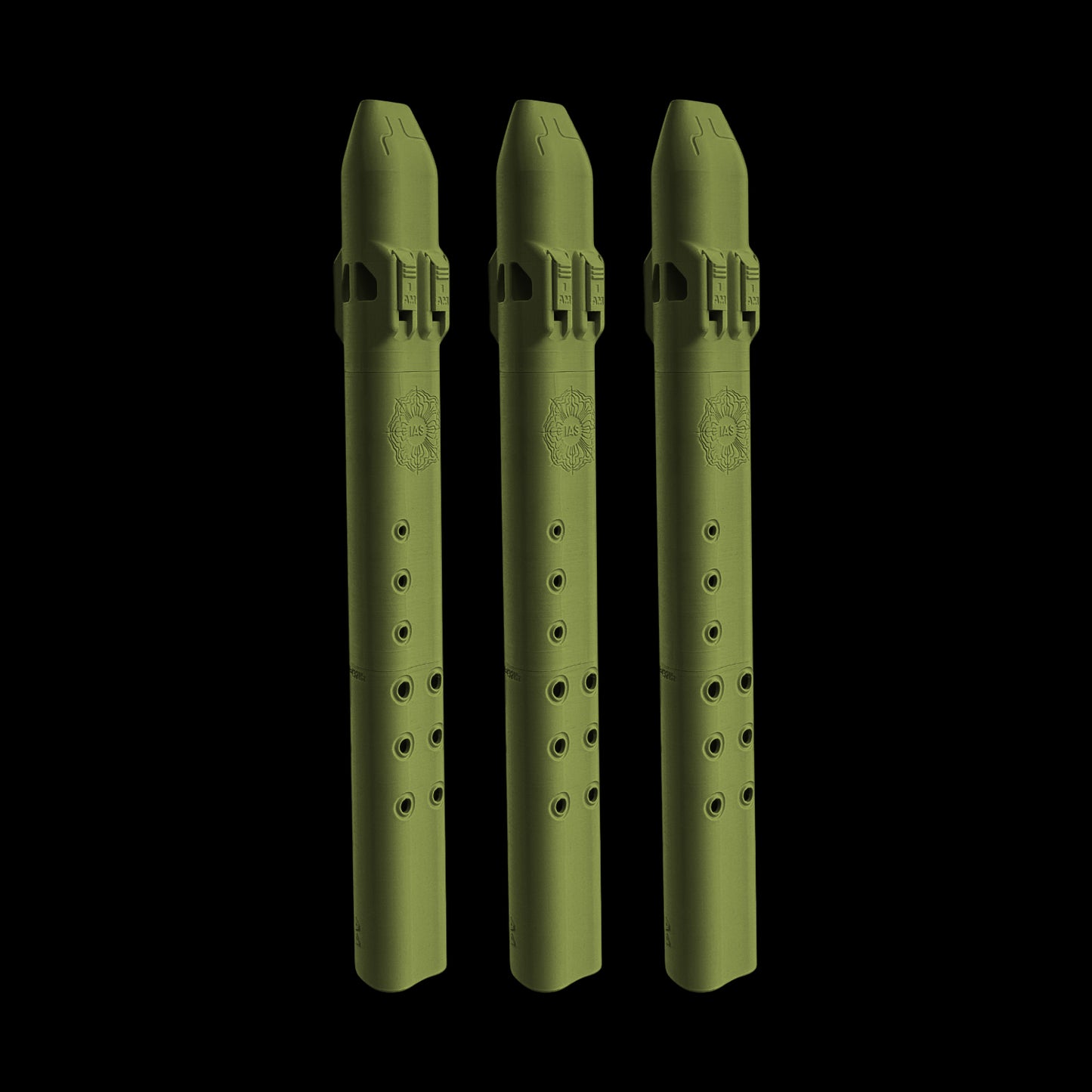 A4 Triple Drone Flute 440 Hz - 3 Pack (Wholesale) - $56/flute
