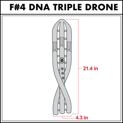 F#4 DNA Triple Drone Flute 432 Hz (Pre-Release)