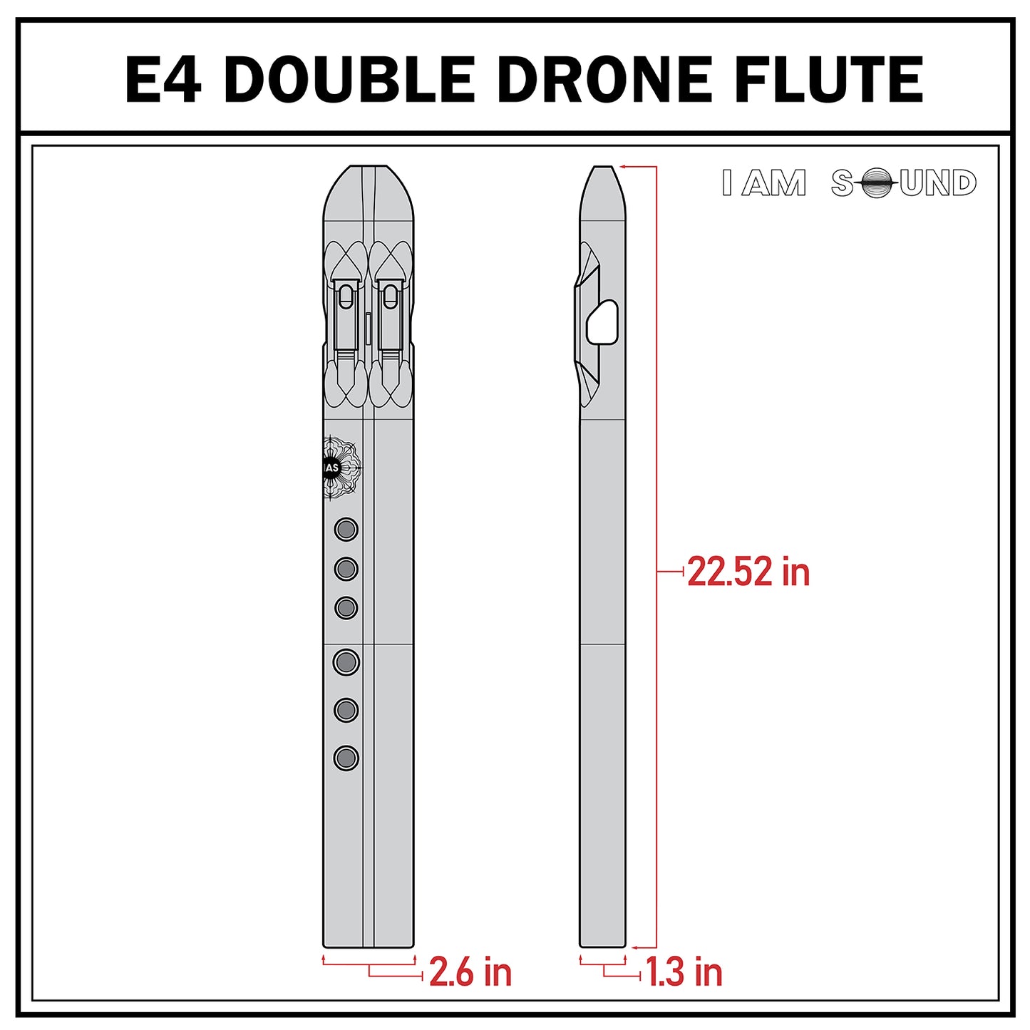 E4 Drone Flute 432 Hz