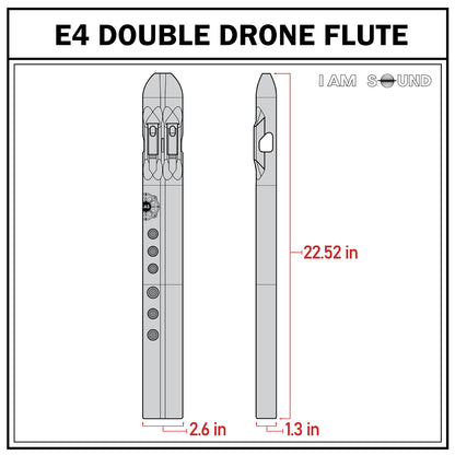 E4 Drone Flute 432 Hz