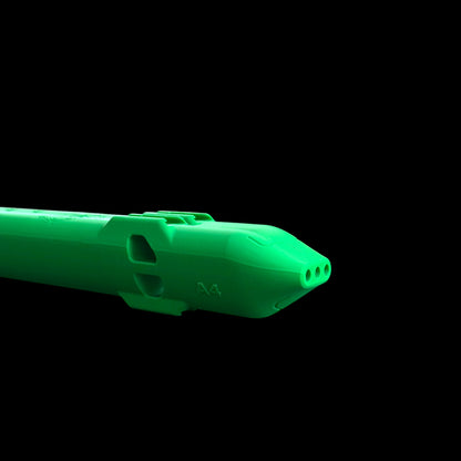 A4 Triple Drone Flute 440 Hz - Bright Green