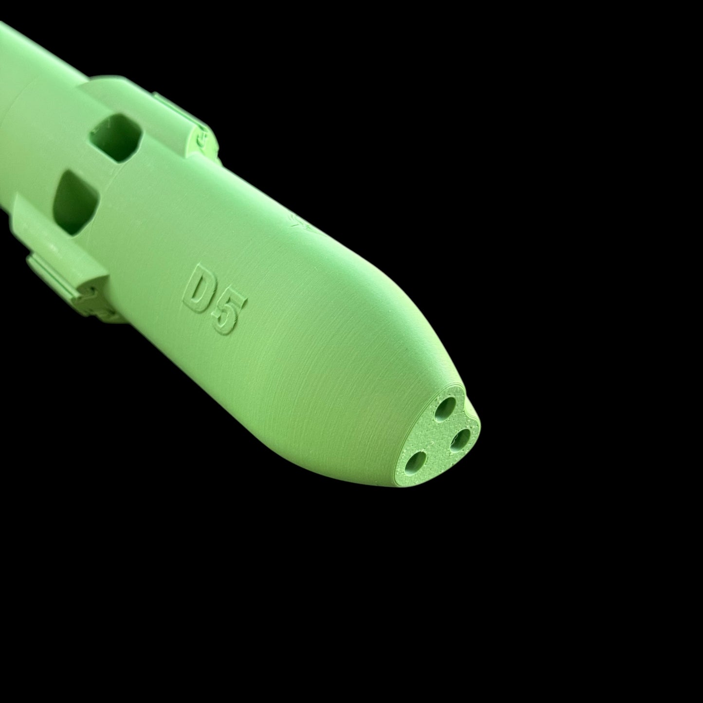 D5 Pocket TRIPLE Drone Flute 440 Hz - Green