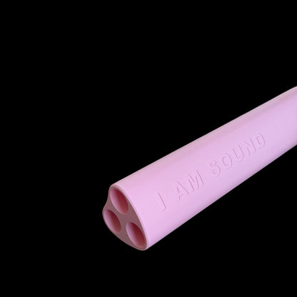 A4 Triple Drone Flute 432 Hz - Soft Pink