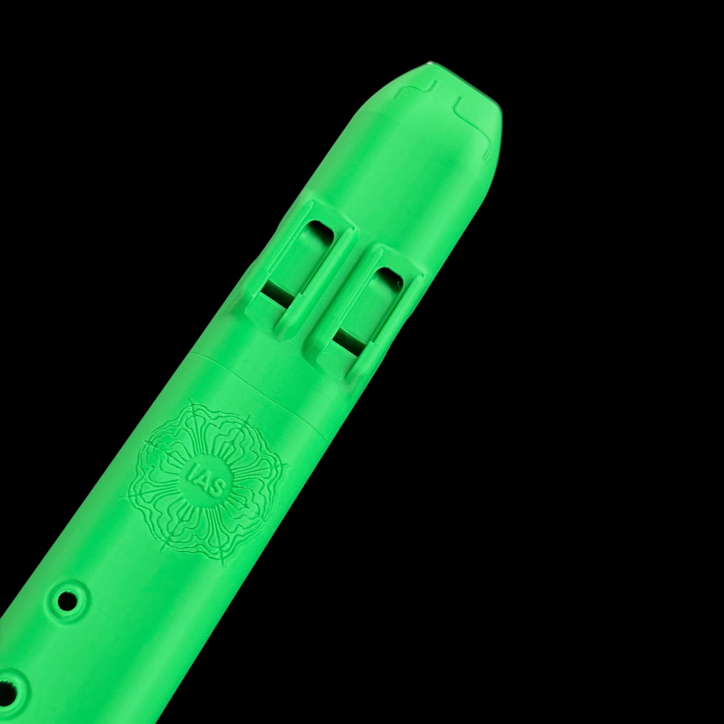 A4 Triple Drone Flute 440 Hz - Bright Green