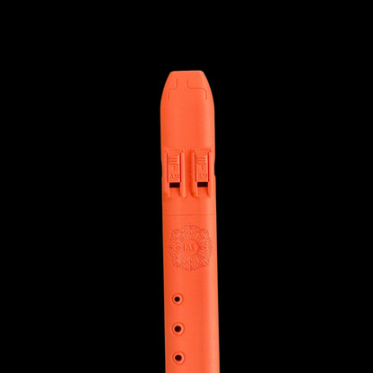 A4 Triple Drone Flute 440 Hz - Moab Orange