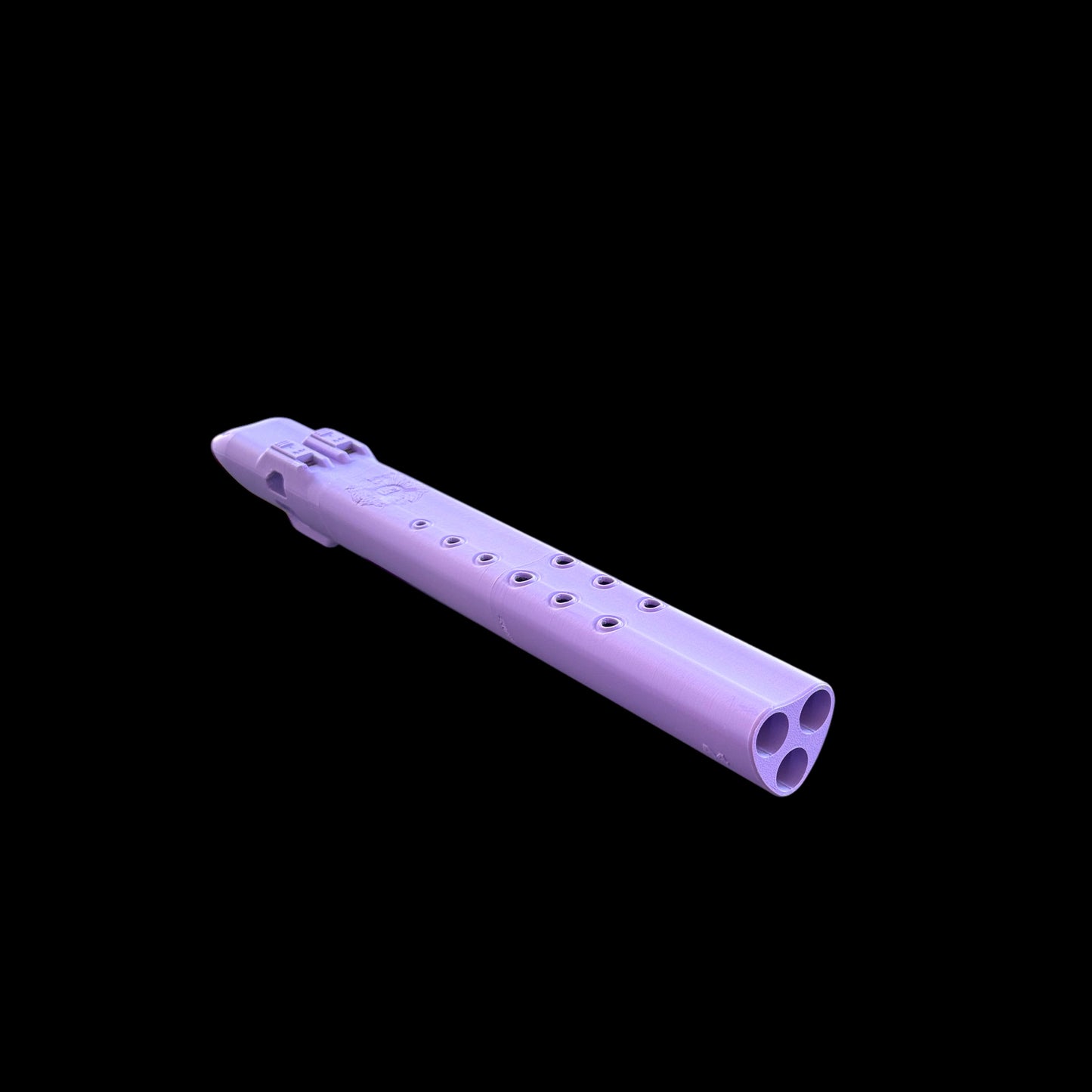 A4 Triple Drone Flute 440 Hz - Purple