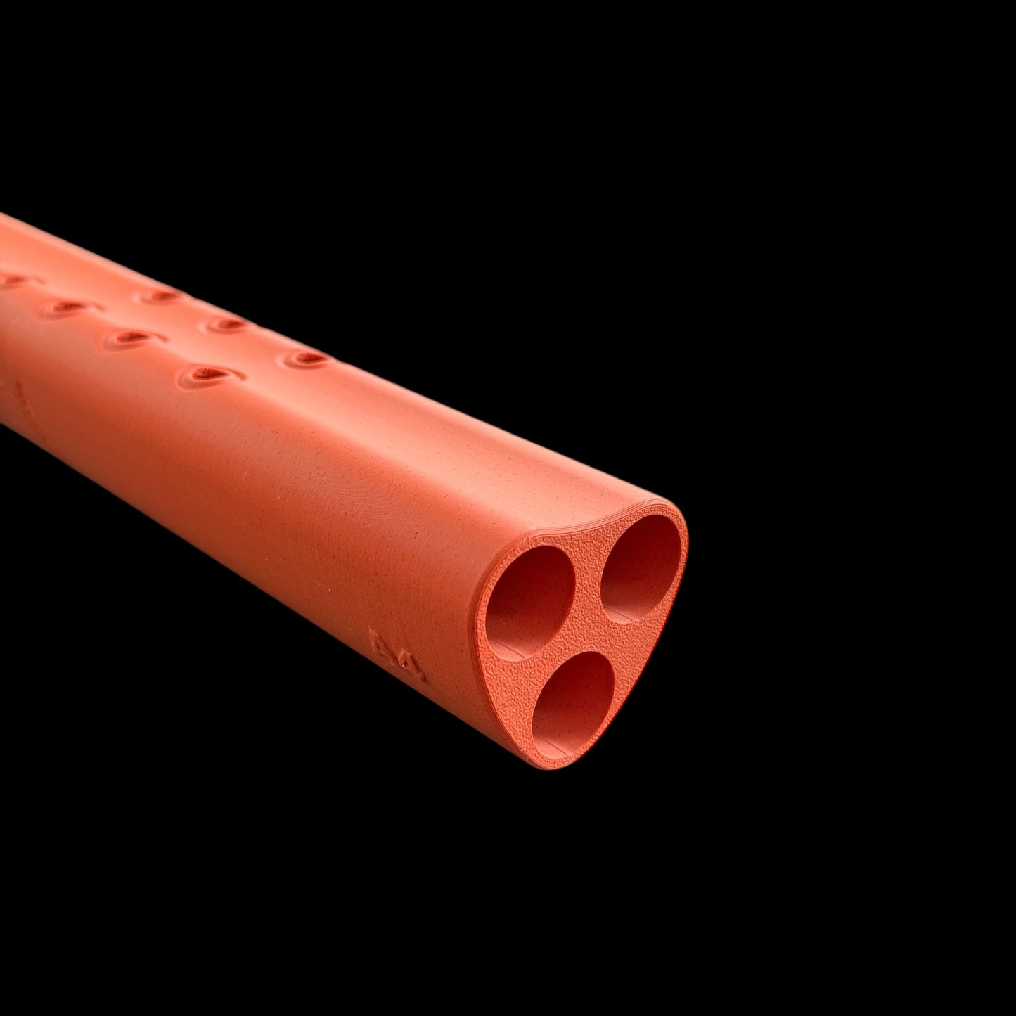 A4 Triple Drone Flute 440 Hz - Moab Orange