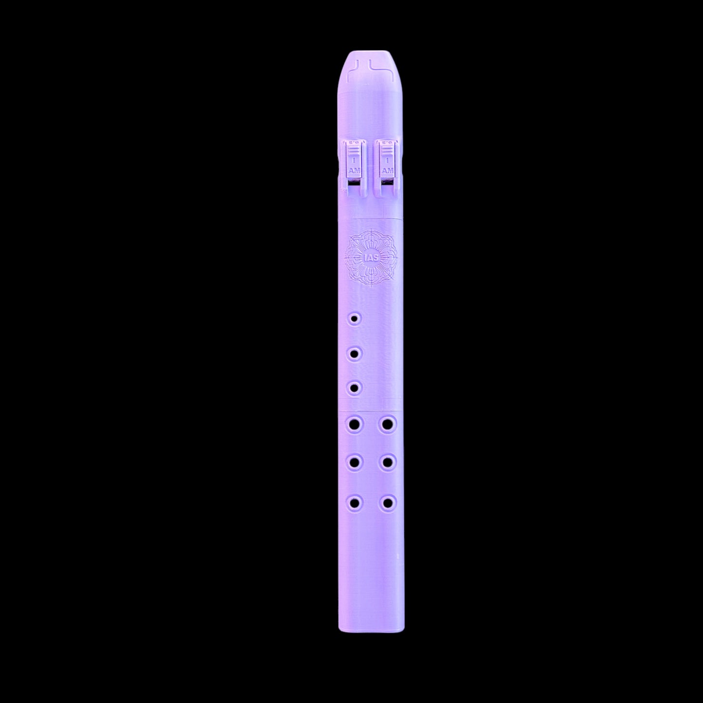 A4 Triple Drone Flute 440 Hz - Purple