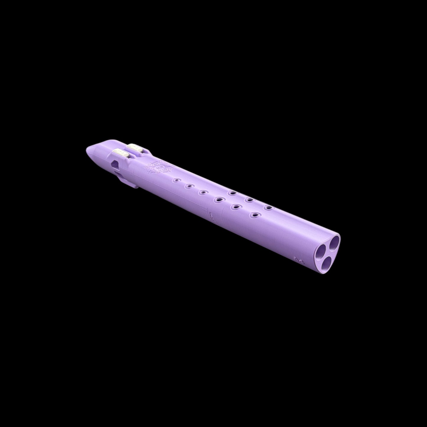 A4 Triple Drone Flute 432 Hz - Purple