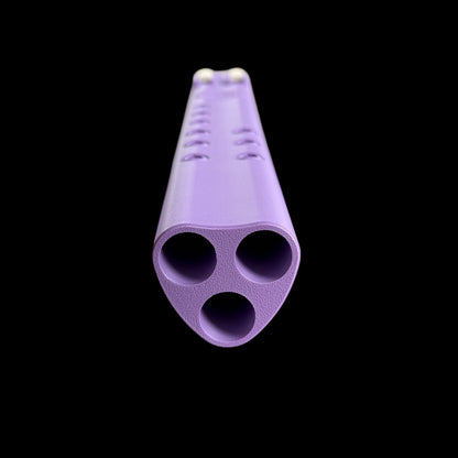 A4 Triple Drone Flute 432 Hz - Purple