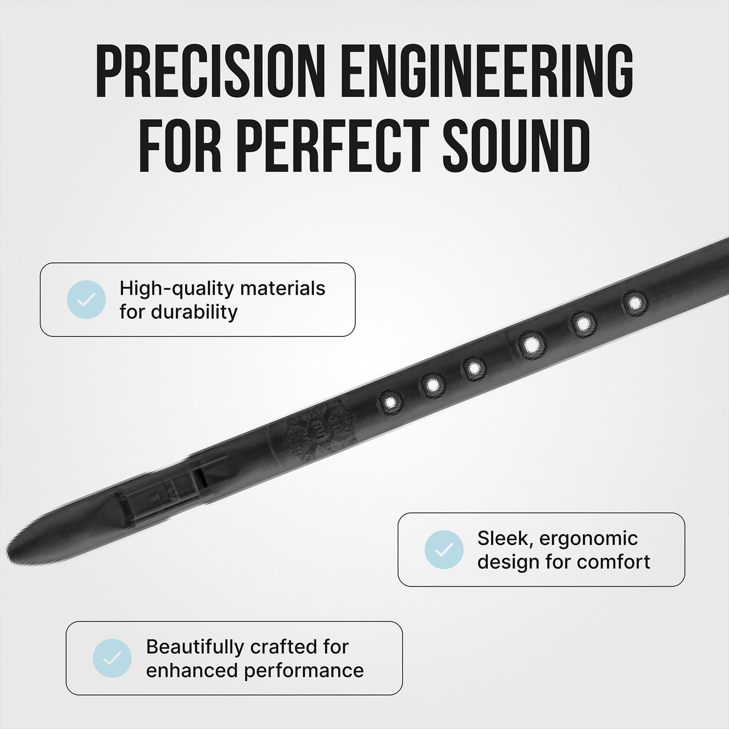 E4 Single Flute 432 Hz