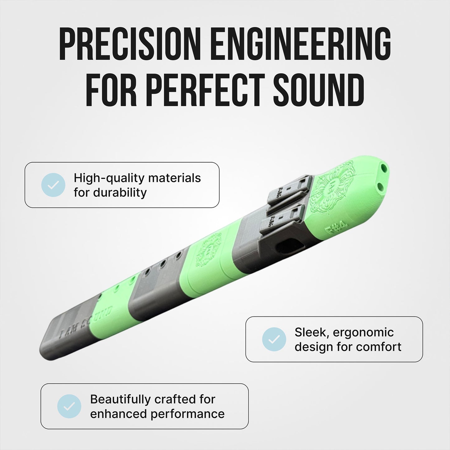 F#4 Drone Flute 432 Hz - Exclusive Mystery MULTI-COLOR