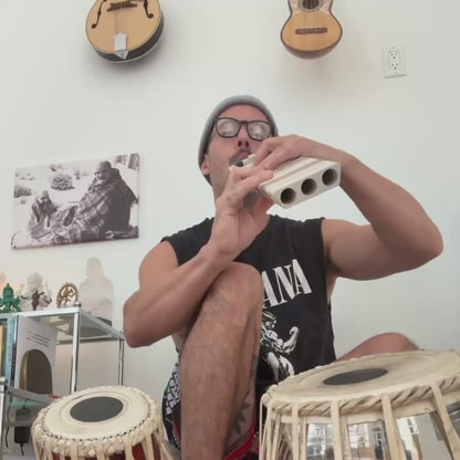 F#4 Triple Drone Flute 432 Hz