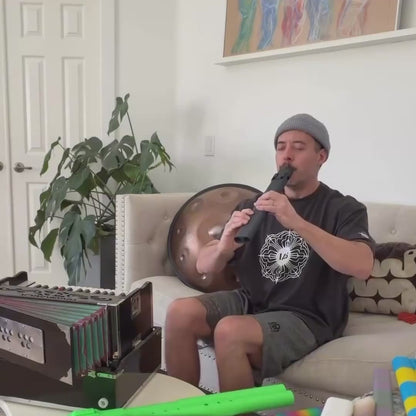 A4 Drone Flute 432 Hz - DORIAN Scale - Mystery MULTI-COLOR