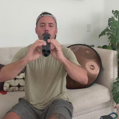 D5 Pocket TRIPLE Drone Flute 440 Hz  - Premium/Luminous Options